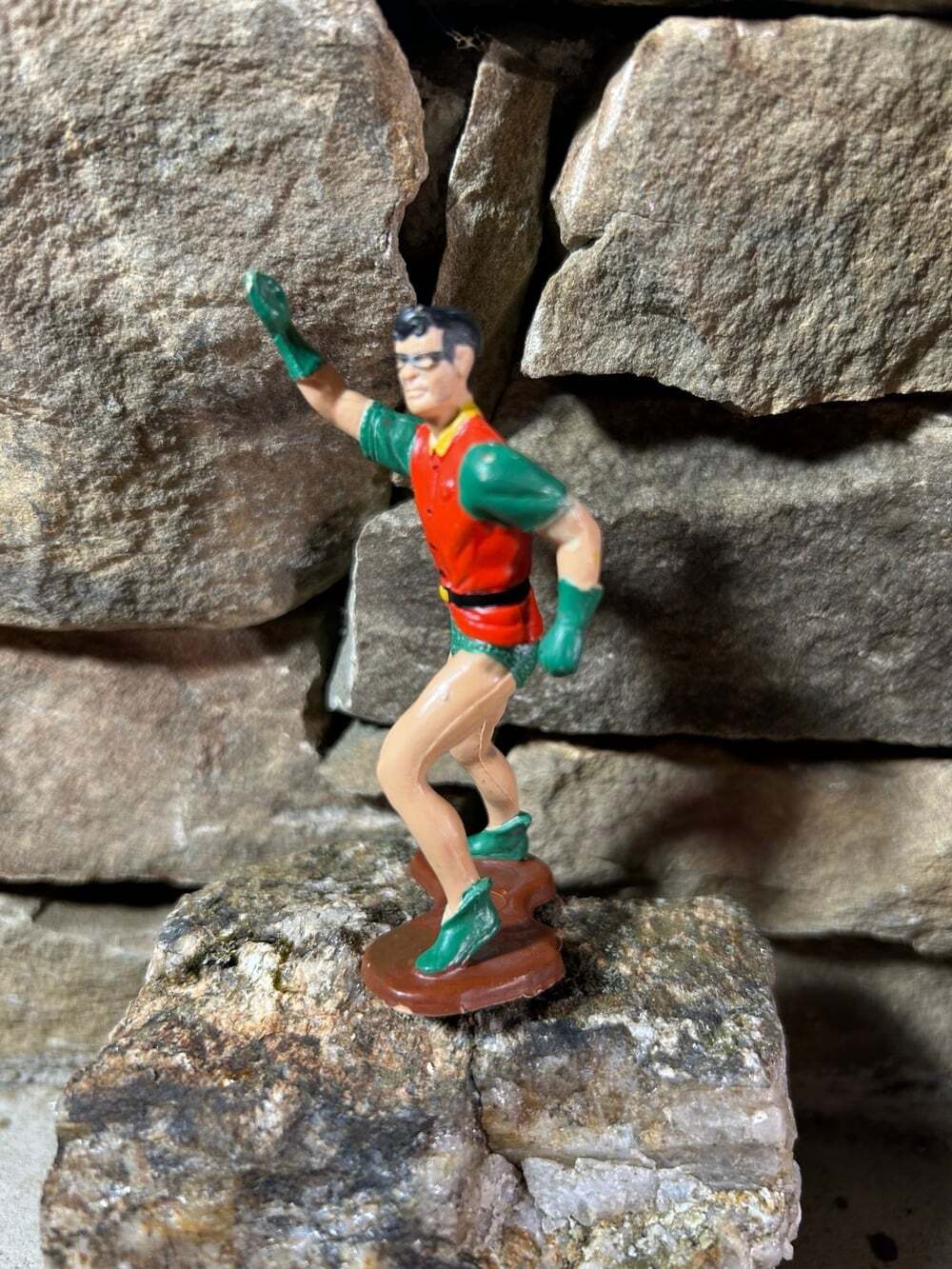 1966 Ideal DC Comics NO Cape Robin Figure